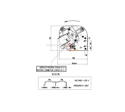 23190026  Ventilateur tangentiel 360 mm moteur à Gauche 2 vitesses 200,70 €