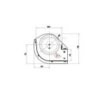 23190026  Ventilateur tangentiel 360 mm moteur à Gauche 2 vitesses 200,70 €