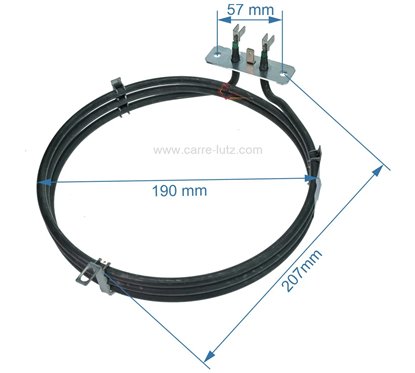 20390058  606110 - Résistance circulaire 2400W La Germania 33,10 €
