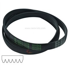 72690003  1278 J6 MAEL - Courroie plate 151044 de lave linge Gorenje 8,30 €