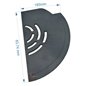 Demie grille droite de foyer de poêle compatible avec Invicta Ove - F610807B