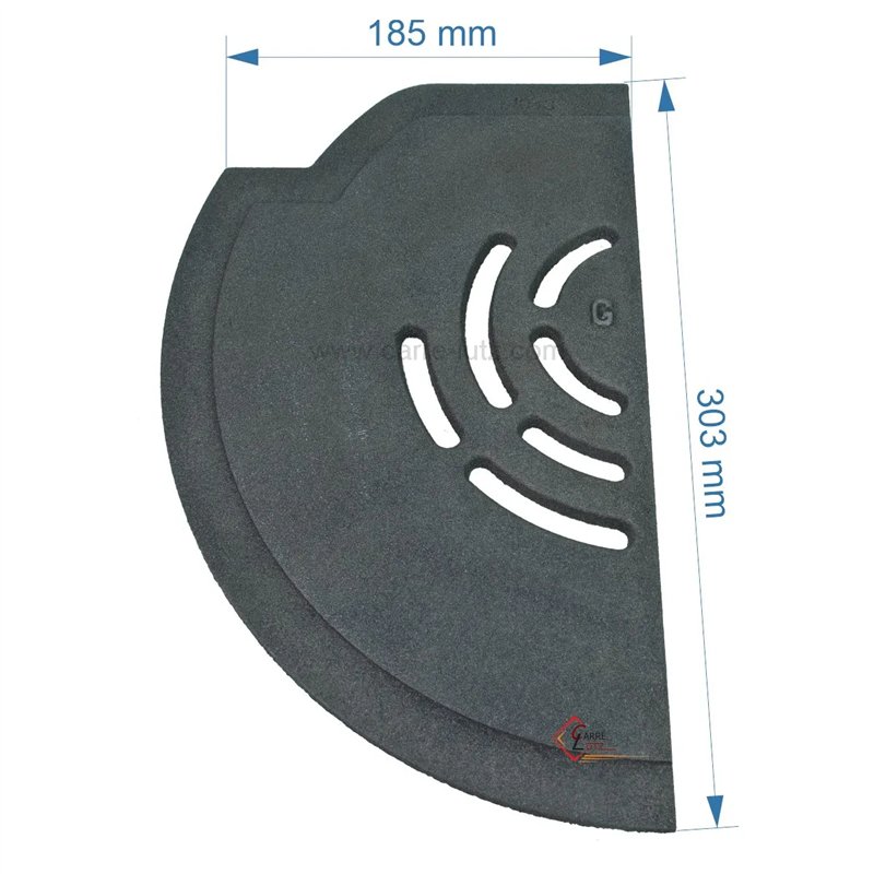 702021  Demie grille gauche de foyer de poêle compatible avec Invicta Ove - F610808B 32,50 €