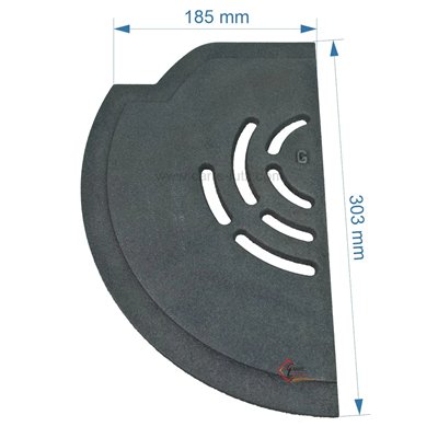 702021 Demie grille gauche F610808B de foyer de poêle Invicta Ove 32,50 €