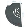 702021  Demie grille gauche de foyer de poêle compatible avec Invicta Ove - F610808B 32,50 €