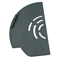 Demie grille gauche F610808B de foyer de poêle Invicta Ove