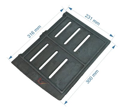 702125  Grille droite de poêle compatible avec Invicta Sedan M - F610238B 45,70 €