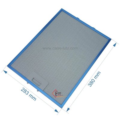 701036 C00099100 - Filtre à graisse métal 283 x 380 mm de hotte aspirante Ariston Indesit Scholtes 16,20 €