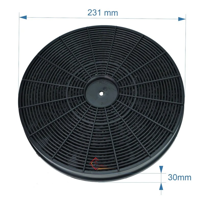 701055  Filtre charbon actif 230mm EFF54 ou F233 ou FAC509 de hotte 8,00 €