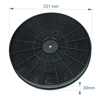 701055  Filtre charbon actif 230mm EFF54 ou F233 ou FAC509 de hotte 8,00 €