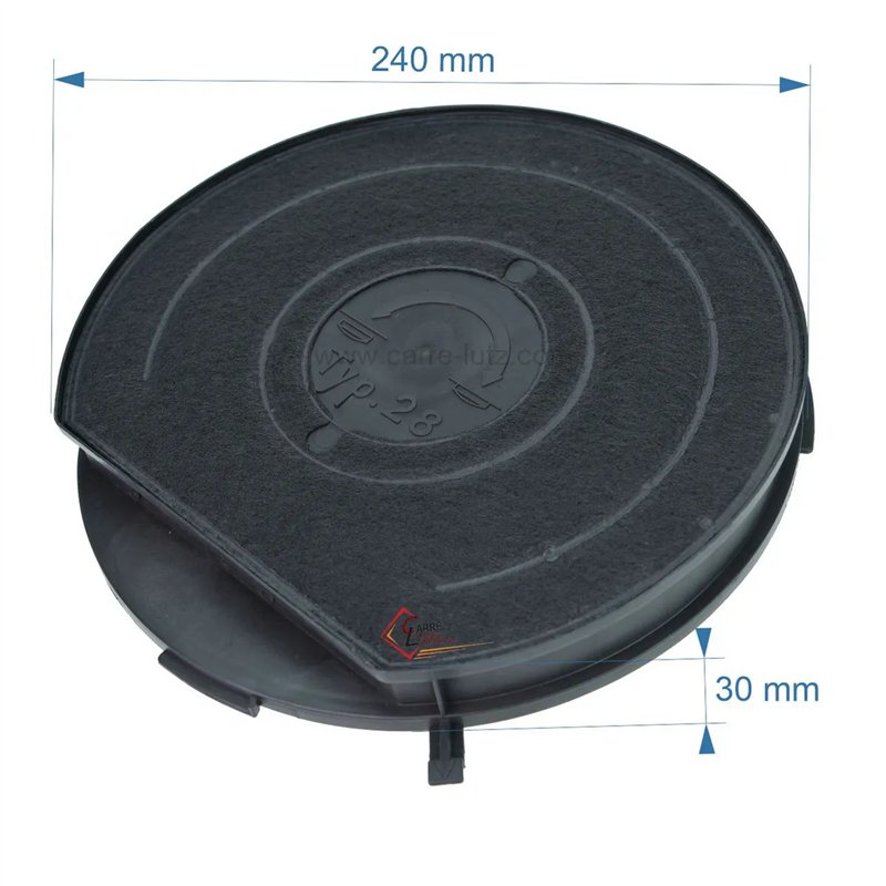 701079 Filtre de hotte anti odeurs au charbon actif Type 28 diamètre 240 mm 8,20 € 701079 Filtre de hotte anti odeurs au charbon actif Type 28 diamètre 240 mm 8,20 €