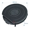 701079  Filtre de hotte anti odeurs au charbon actif Type 28 diamètre 240 mm 8,20 €