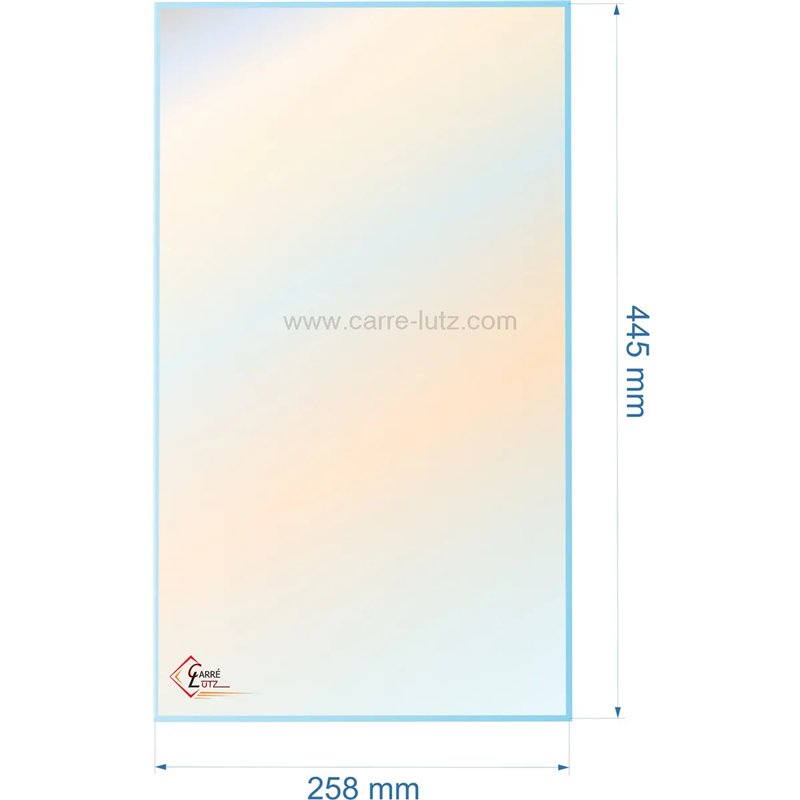 Vitre réfractaire Vitrocéramique 445x258 Deville