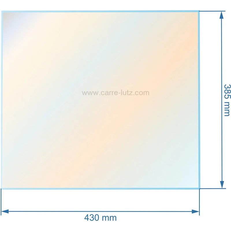 Vitre réfractaire Vitrocéramique 430x385 La Nordica