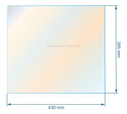 00470  Vitre réfractaire Vitrocéramique 430x385 La Nordica 96,60 €