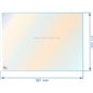 Vitre réfractaire Vitrocéramique 581x411 mm AXC07866A non sérigraphiée Deville