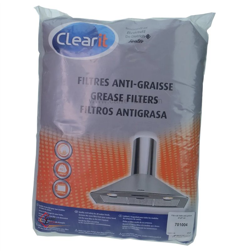 Filtre de hotte anti graisse 47x97 cm Filtre de hotte anti graisse 47x97 cm