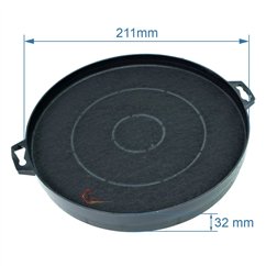 701070  76X0564 - Filtre charbon actif FC03 de hotte aspirante C00090822 Ariston Brandt  5,50 €