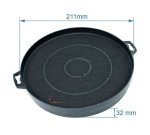 701070  76X0564 - Filtre charbon actif FC03 de hotte aspirante C00090822 Ariston Brandt  5,50 €