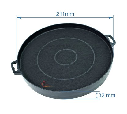 701070  76X0564 - Filtre charbon actif FC03 de hotte aspirante C00090822 Ariston Brandt  5,50 €