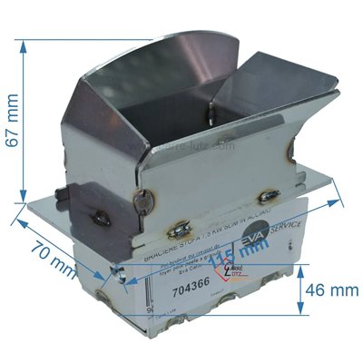 704366  Pot bruleur ou creuset de foyer pour poele a granulé Eva Calor 49,20 €