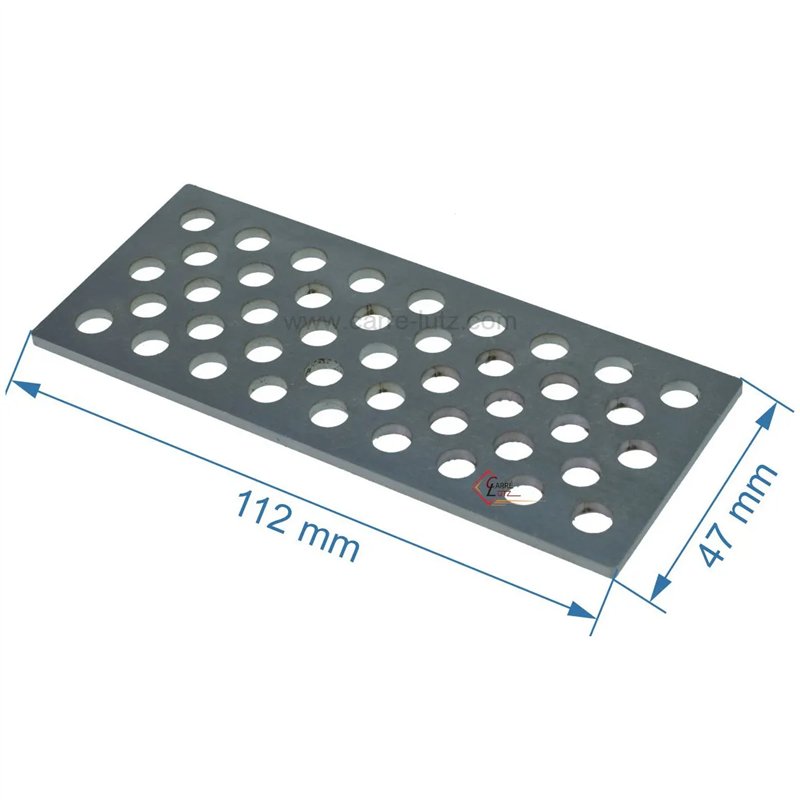 Grille inox de pot bruleur ou creuset de foyer pour poele a granulé Evacalor