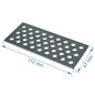 Grille inox de pot bruleur ou creuset de foyer pour poele a granulé Evacalor