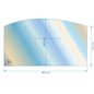 00001307368 - Vitre réfractaire Vitrocéramique 465X265X220 mm Godin