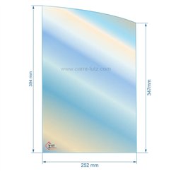 AX607760A - verre réfractaire Vitrocéramique foyer 2 portes Invicta