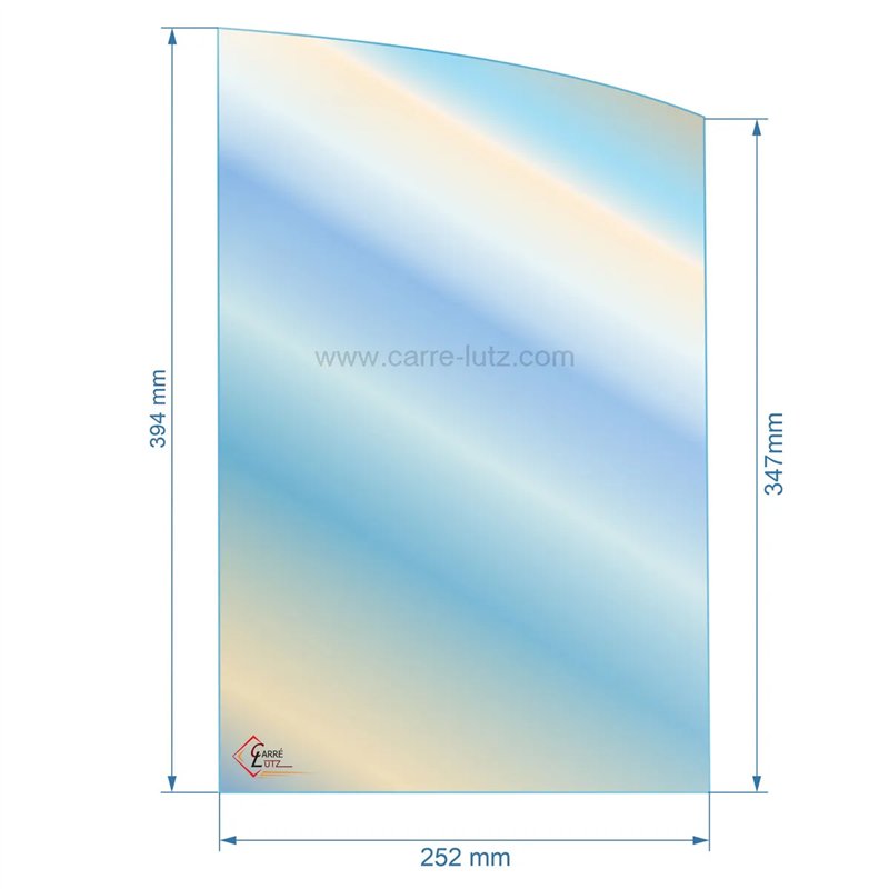 Verre réfractaire Vitrocéramique foyer 2 portes compatible avec Invicta - AX607760A