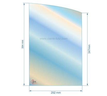 00283  Verre réfractaire Vitrocéramique foyer 2 portes compatible avec Invicta - AX607760A 82,10 €