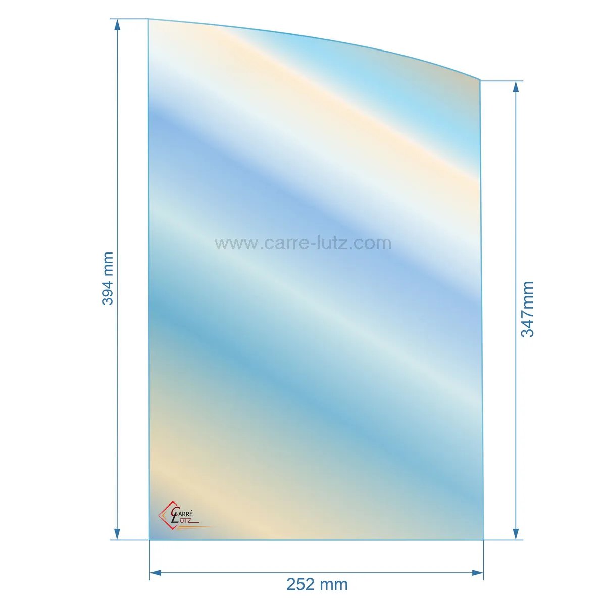 00283  Verre réfractaire Vitrocéramique foyer 2 portes compatible avec Invicta - AX607760A 82,10 €