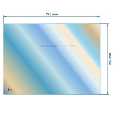 00429  805013 - Vitre réfractaire Vitrocéramique 276x202 mm de poele Panadero Ibiza 34,90 €