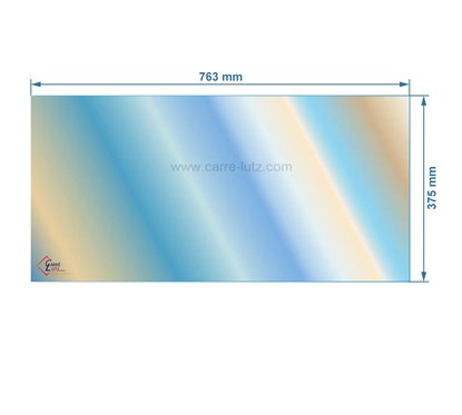00223  Vitre réfractaire Vitrocéramique 763x375 mm compatible avec Invicta - AX126284A 121,00 €
