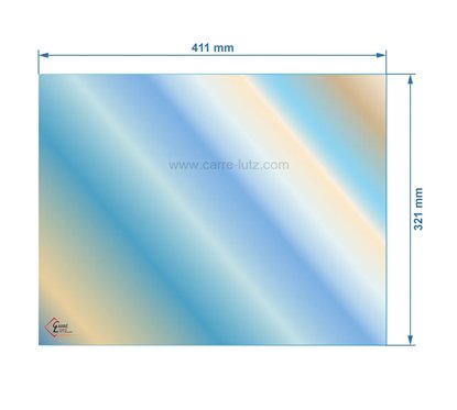 00226  Vitre réfractaire Vitrocéramique 411x321 mm compatible avec Invicta - AX601624A 55,80 €