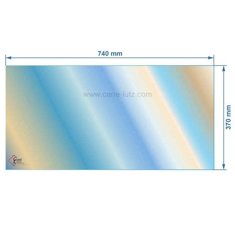 00253  AX611044 verre réfractaire Vitrocéramique 740x370 Invicta 126,50 €