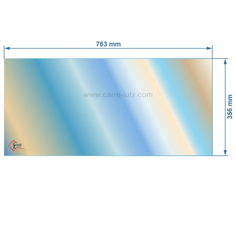 00257  Verre réfractaire Vitrocéramique 763x356 compatible avec Invicta - AX606128A 114,80 €
