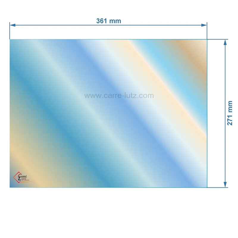 00259  AX606137A - verre réfractaire Vitrocéramique 361x271 Invicta 50,40 €