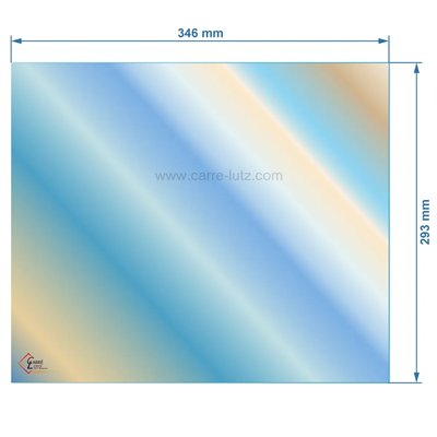 00261  Verre réfractaire Vitrocéramique 346x293 compatible avec Invicta - AX606154A 46,60 €