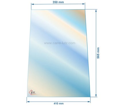00262  Verre réfractaire Vitrocéramique 565x410/350 compatible avec Invicta Chamane - AX605644A 97,90 €
