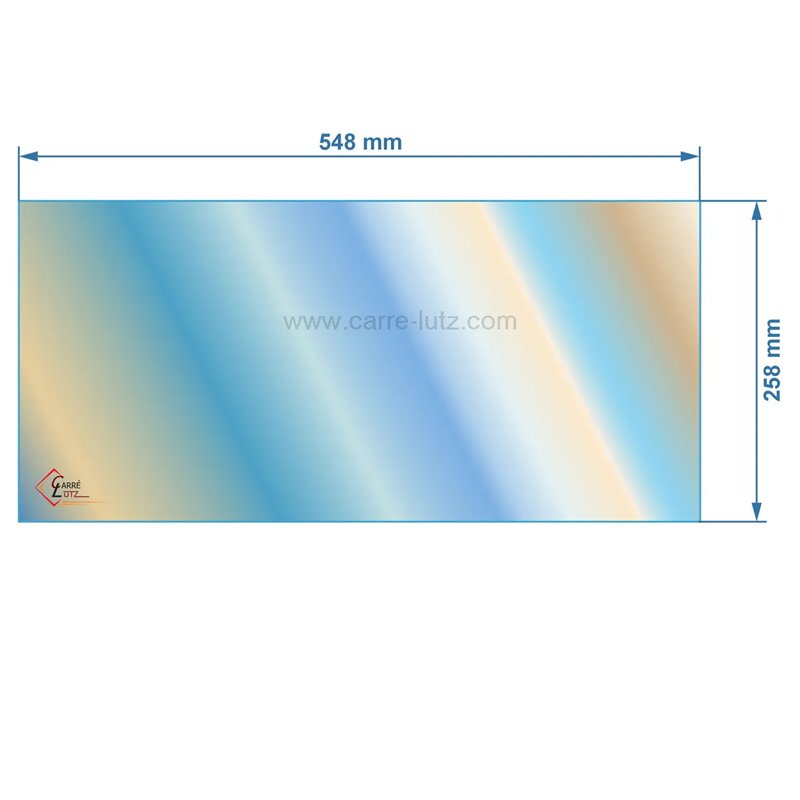 00263  AX606122A - verre réfractaire Vitrocéramique 548x258 Invicta Wabi 73,00 €