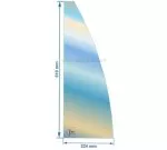00266  AX615244A - verre réfractaire Vitrocéramique 610x224 cintré Invicta Pow-Wow 145,40 €
