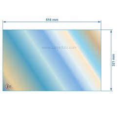 00267  Verre réfractaire Vitrocéramique 516x321 mm compatible avec Invicta Gomont Balham - AX601584A 70,00 €