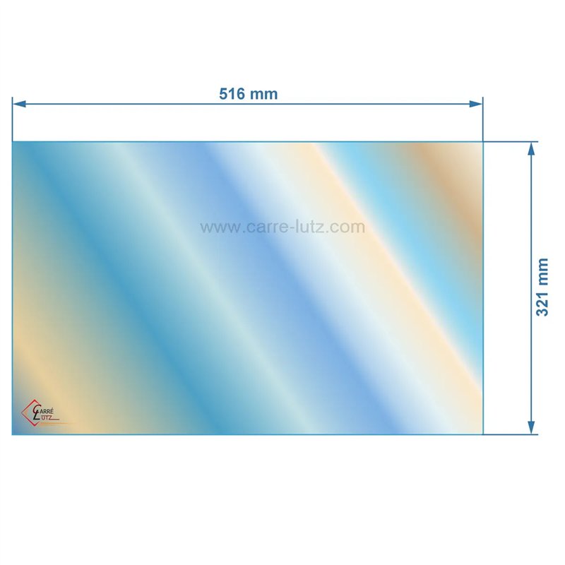 00267  AX601584A verre réfractaire Vitrocéramique 516x321 mm Invicta Gomont Balham 82,80 €