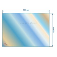 00271  AX116660 - verre réfractaire Vitrocéramique 495x350 de poêle Invicta Siam 85,90 €