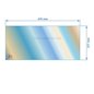 AX666100 - verre réfractaire Vitrocéramique 475x217 mm Invicta serie GO