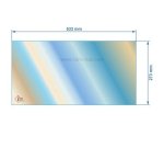 00278  AX676183 - verre réfractaire Vitrocéramique 533x273 mm de poêle Invicta serie Cossu 74,70 €