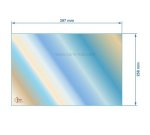 00279  Verre réfractaire Vitrocéramique 397x258 mm de poêle compatible avec Invicta Akimix - AX606190A 43,30 €
