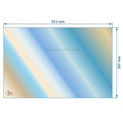 00284  Verre réfractaire Vitrocéramique 613x397 mm compatible avec Invicta - AX116470 98,40 €