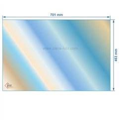 00285  AX126280 - verre réfractaire Vitrocéramique 701x463 mm Invicta 147,00 €