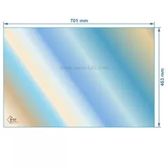 00285  AX126280 - verre réfractaire Vitrocéramique 701x463 mm Invicta 147,00 €